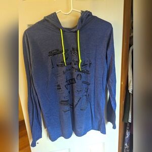 Heather Purple Funeral Director Lightweight Hoodie